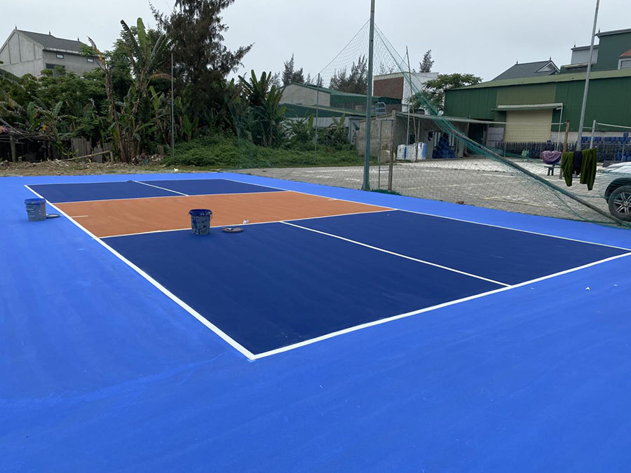 Thi công sân Pickleball Đại Thành Trung Đô