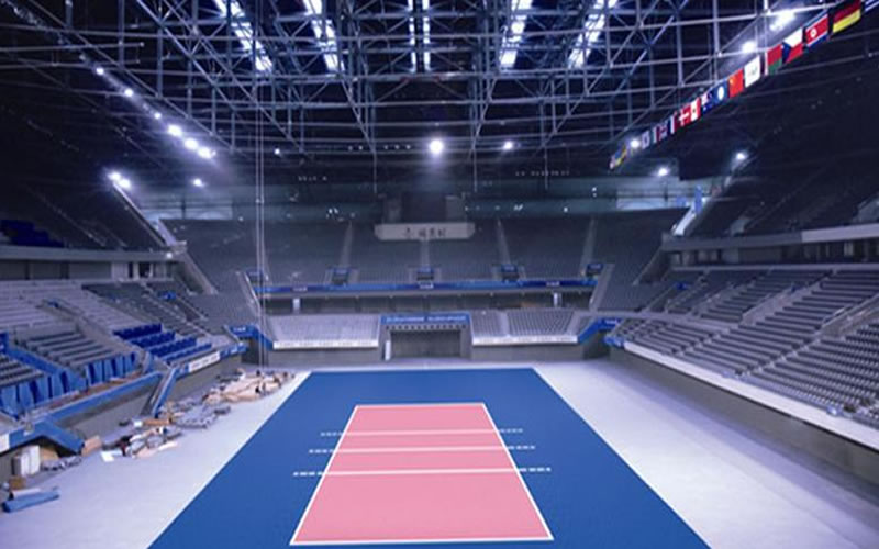 Thi công hệ thống đèn điện sân pickleball, cầu lông, bóng chuyền, bóng rổ