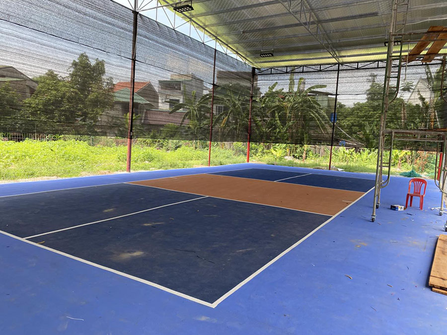 Thi công sân Pickleball Phượng Hoàng Trung Đô
