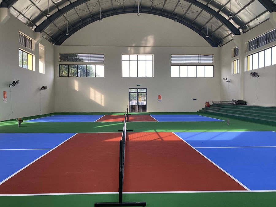 Thi c&ocirc;ng s&acirc;n pickleball Qu&acirc;n đo&agrave;n 654 Ở Nghi &Acirc;n, To Vinh, Nghệ An