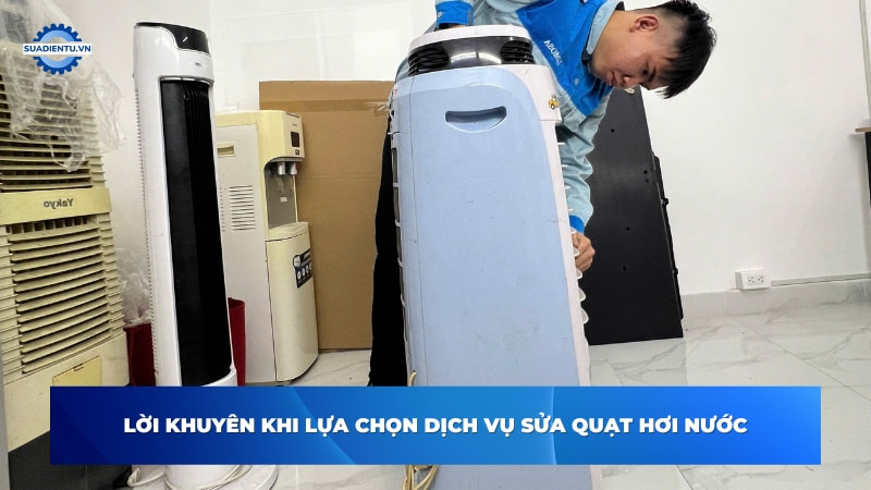 Sửa chữa quạt điều h&ograve;a l&agrave;m m&aacute;t hơi nước Vinh Nghệ An