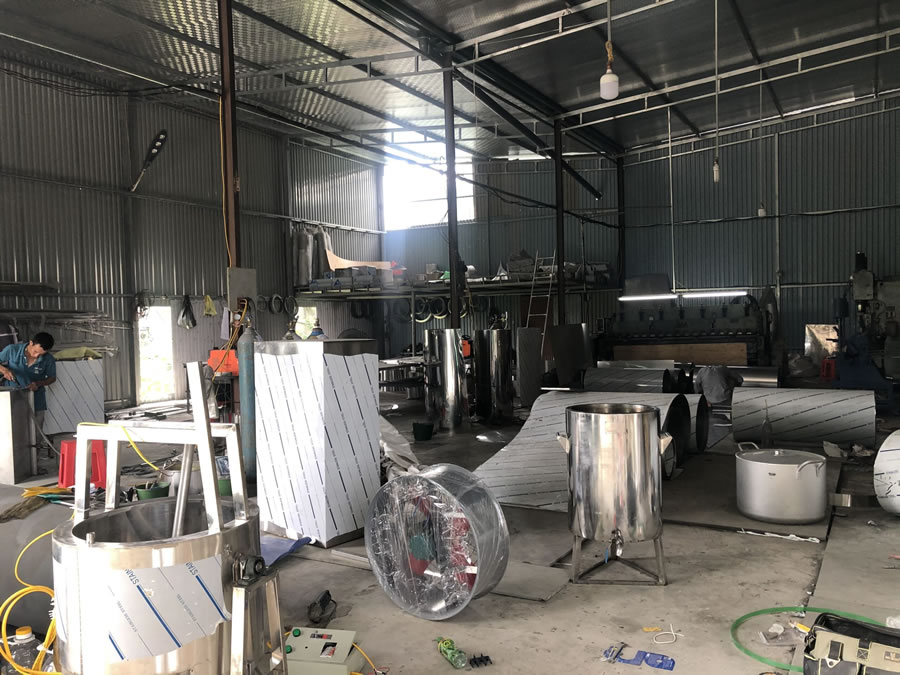 Xưởng gia công cơ khí Inox tại TP Vinh Nghệ An