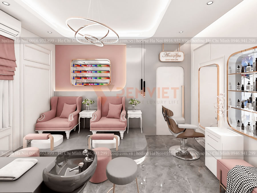 Thiết kế thi công nội thất Spa Vinh Nghệ An	
