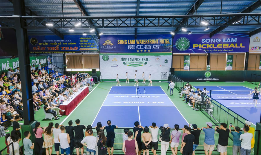 S&acirc;n Pickleball S&ocirc;ng Lam Water Front Nghi Xu&acirc;n