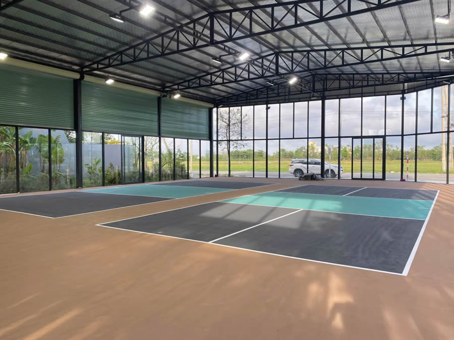 Đại l&yacute; b&aacute;n sơn epoxy thi c&ocirc;ng s&acirc;n thể thao pickleball, cầu l&ocirc;ng, b&oacute;ng chuyền, b&oacute;ng rổ tennis Vinh Nghệ An